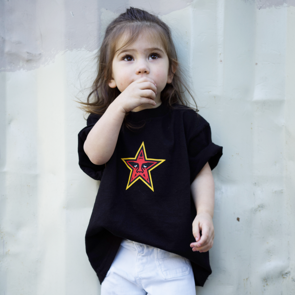 OBEY STAR FACE KIDS T-SHIRT black | OBEY Clothing