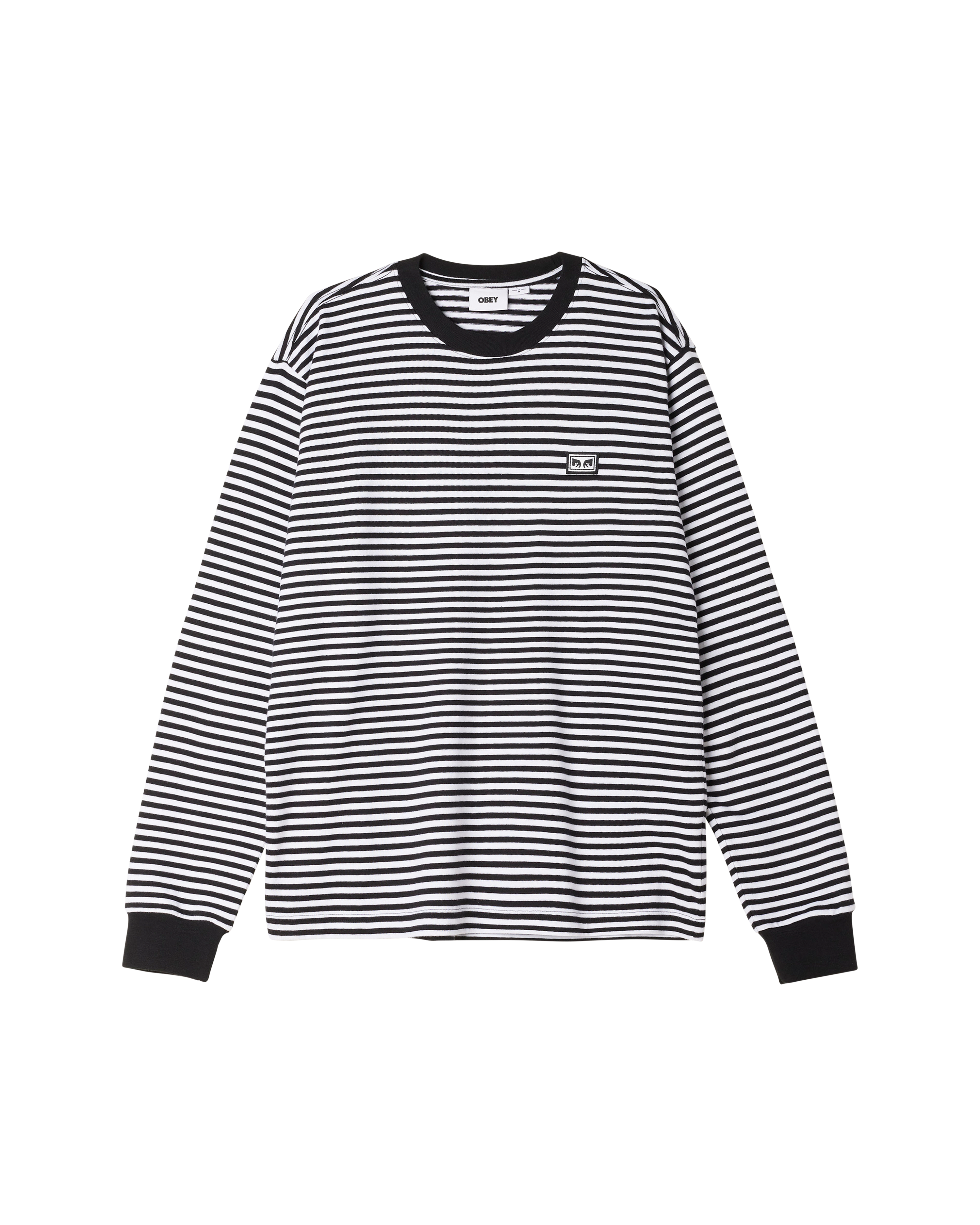 EST. WORKS LS STRIPE T-SHIRT – OBEY CLOTHING