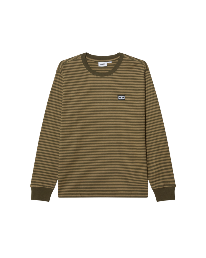 EST. WORKS EYES LS STRIPE SHIRT