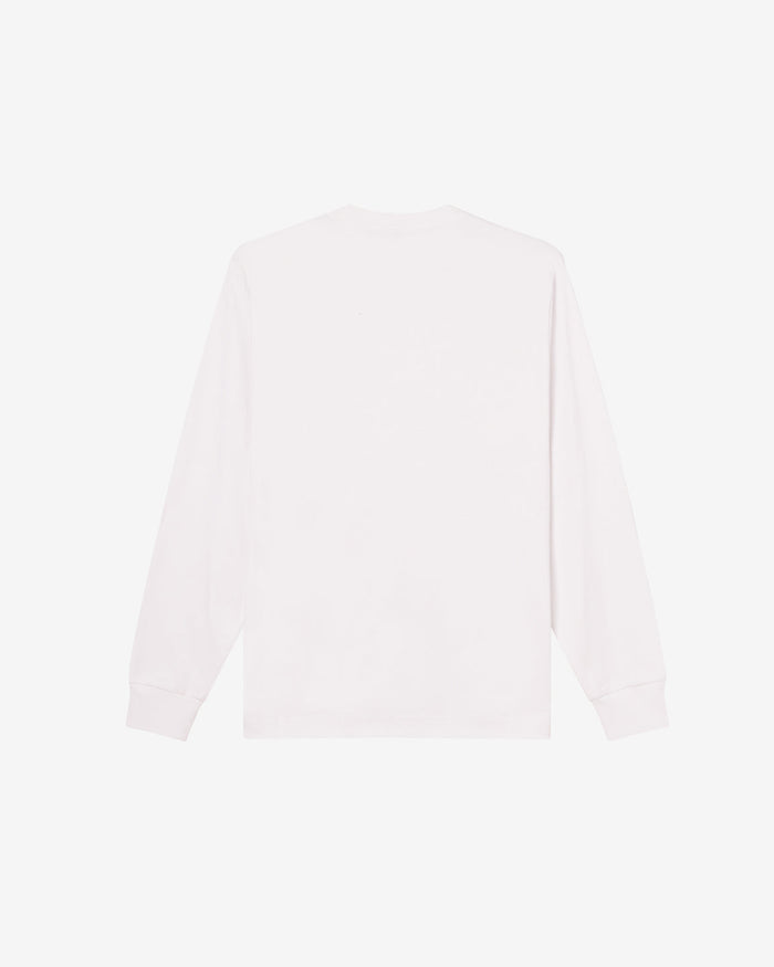 obey est works bold ls t shirt white - alternate view