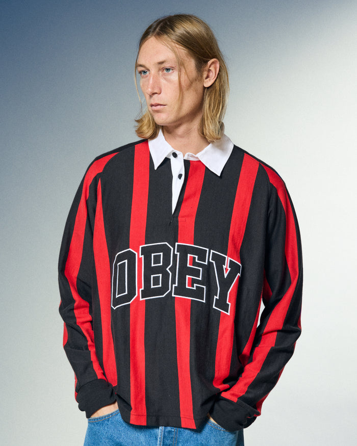 LANDON LS STRIPE POLO - alternate view