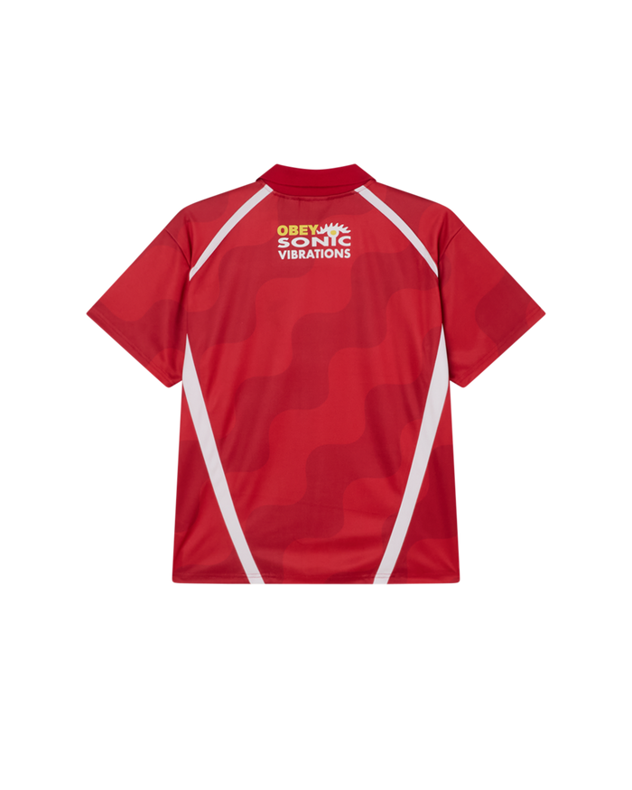 obey soccer jersey red multi - alternate view