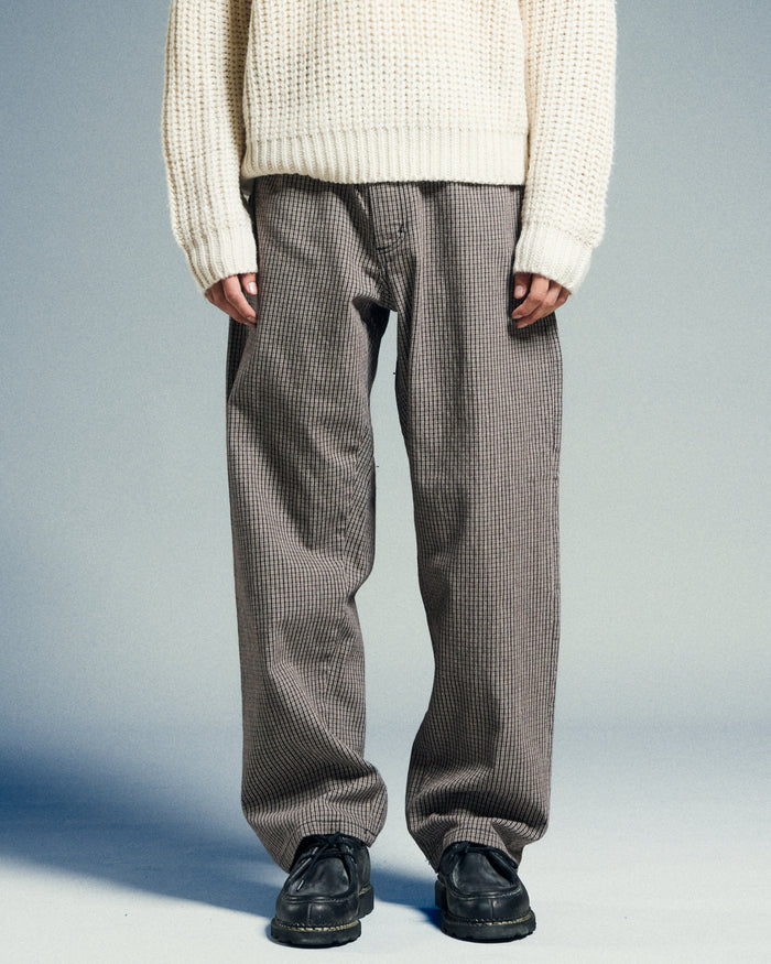 CLASSIC BAGGY PLAID DENIM - alternate view