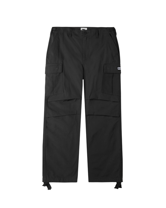 obey hardwork ripstop cargo pant black