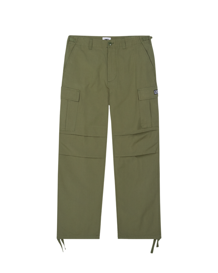 obey hardwork ripstop cargo pant deep lichen green