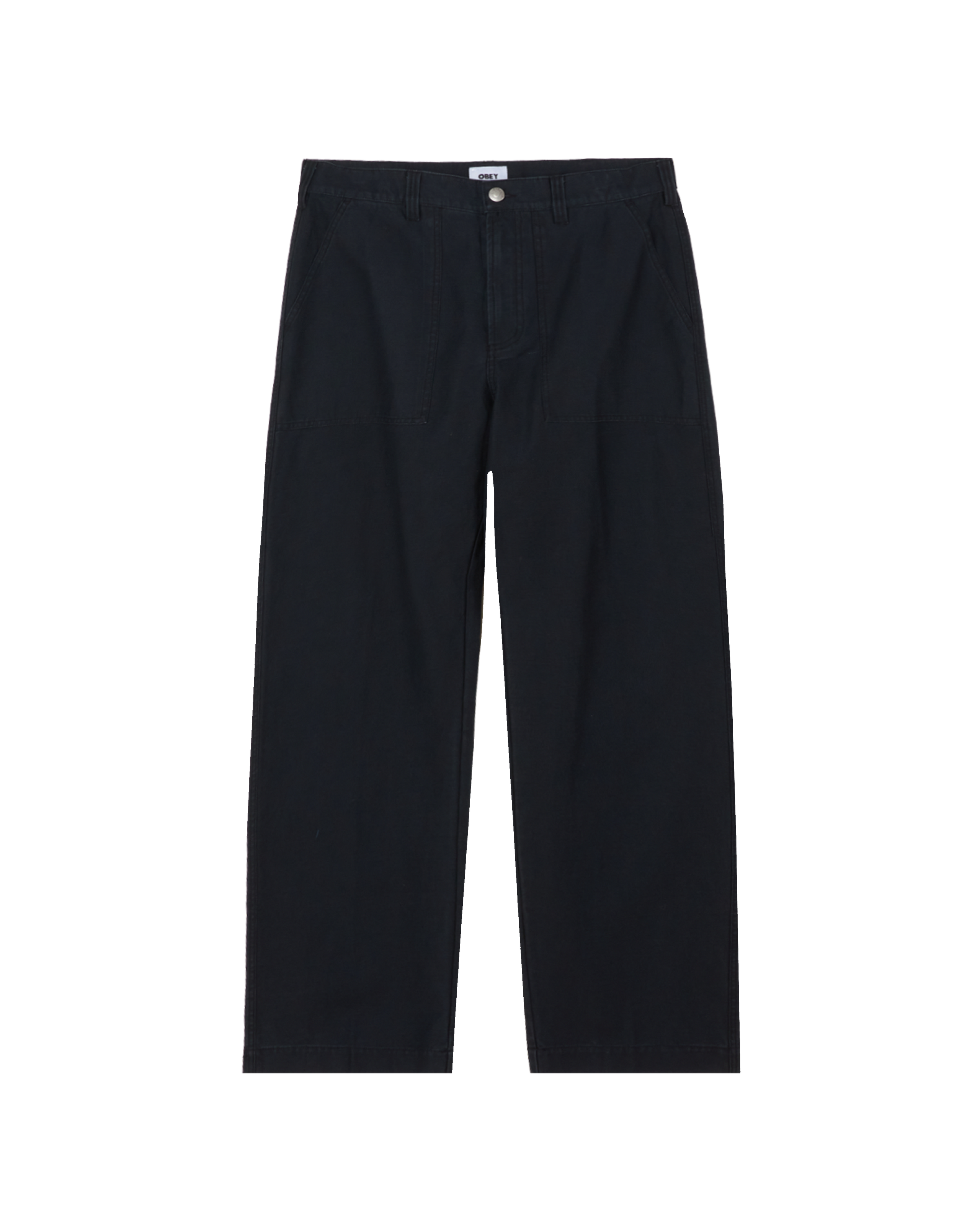 obey bigwig baggy utility pant anthracite faded wash (zoomed)