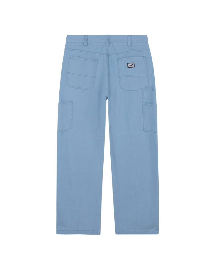 obey big timer carpenter pant coronet blue faded wash - alternate view