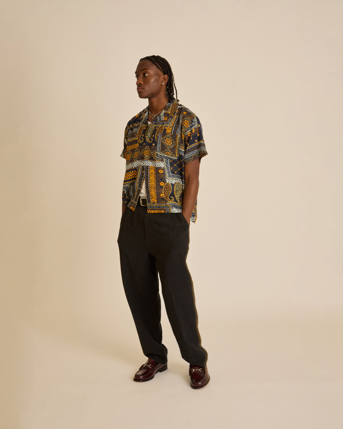 FUBAR LINEN PLEATED PANT