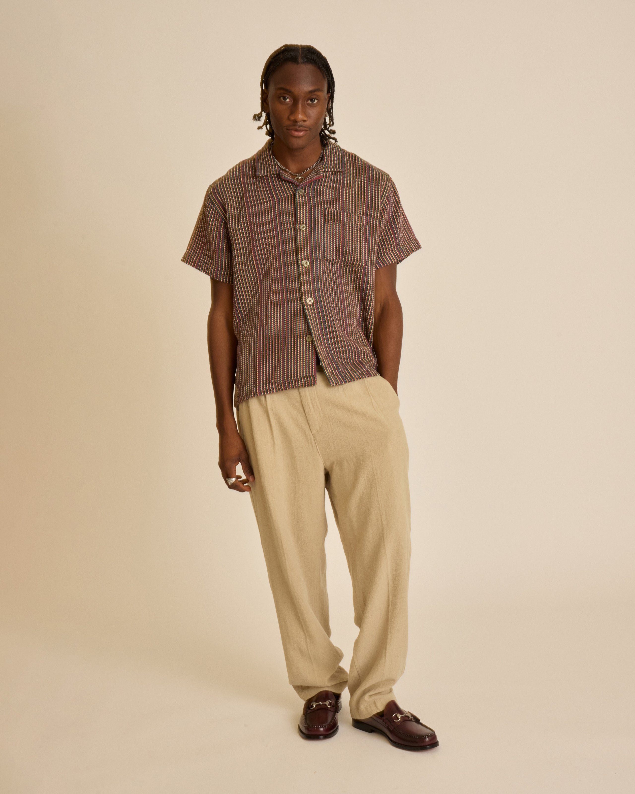 FUBAR LINEN PLEATED PANT (zoomed)