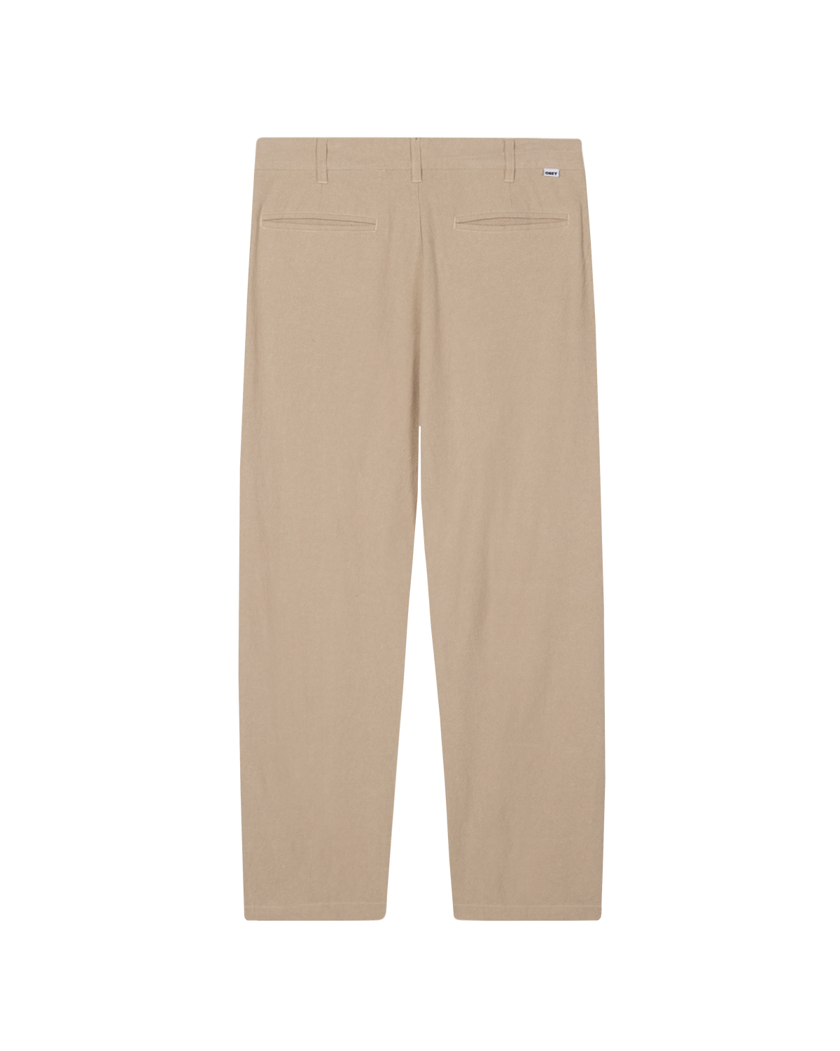 obey fubar linen pleated pant oatmeal