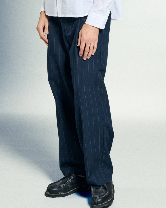 DEAN STRIPE PLEATED PANT - alternate view