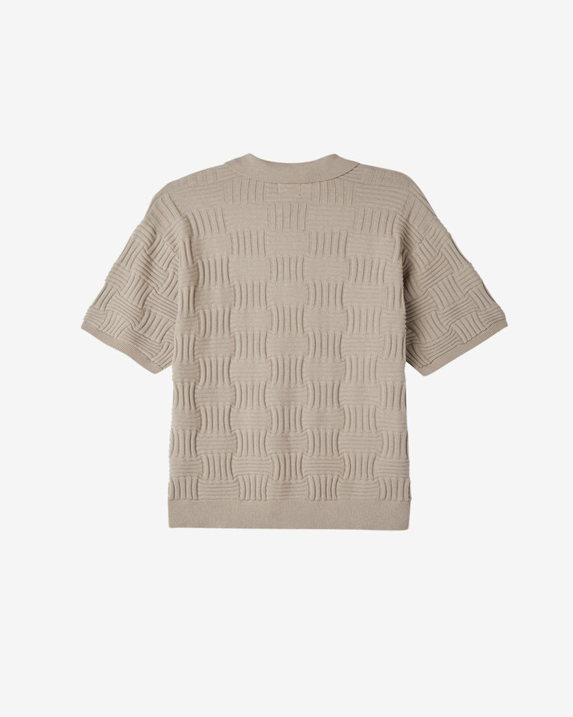 ALFRED POLO SWEATER SILVER GREY | OBEY Clothing