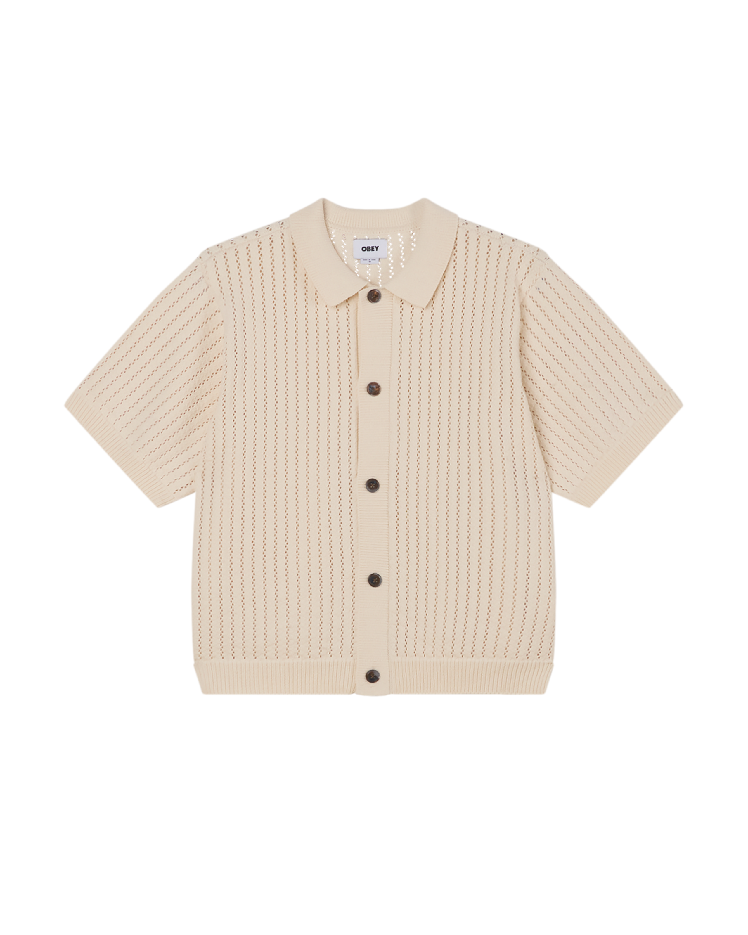 obey dez sweater shirt unbleached (zoomed)