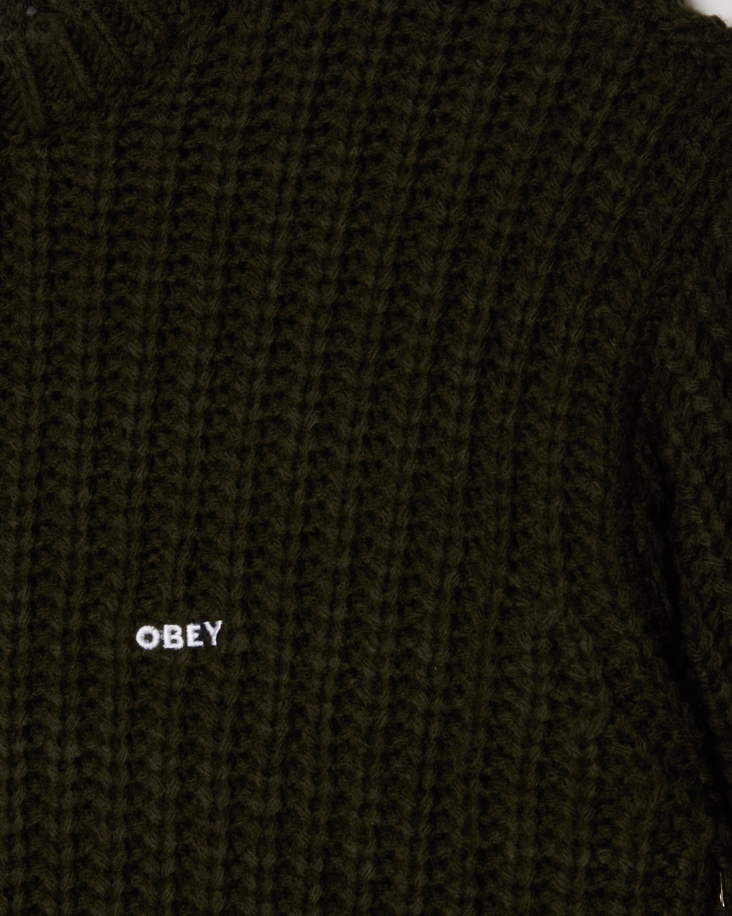 OBEY BOLD CHUNKY SWEATER (zoomed)