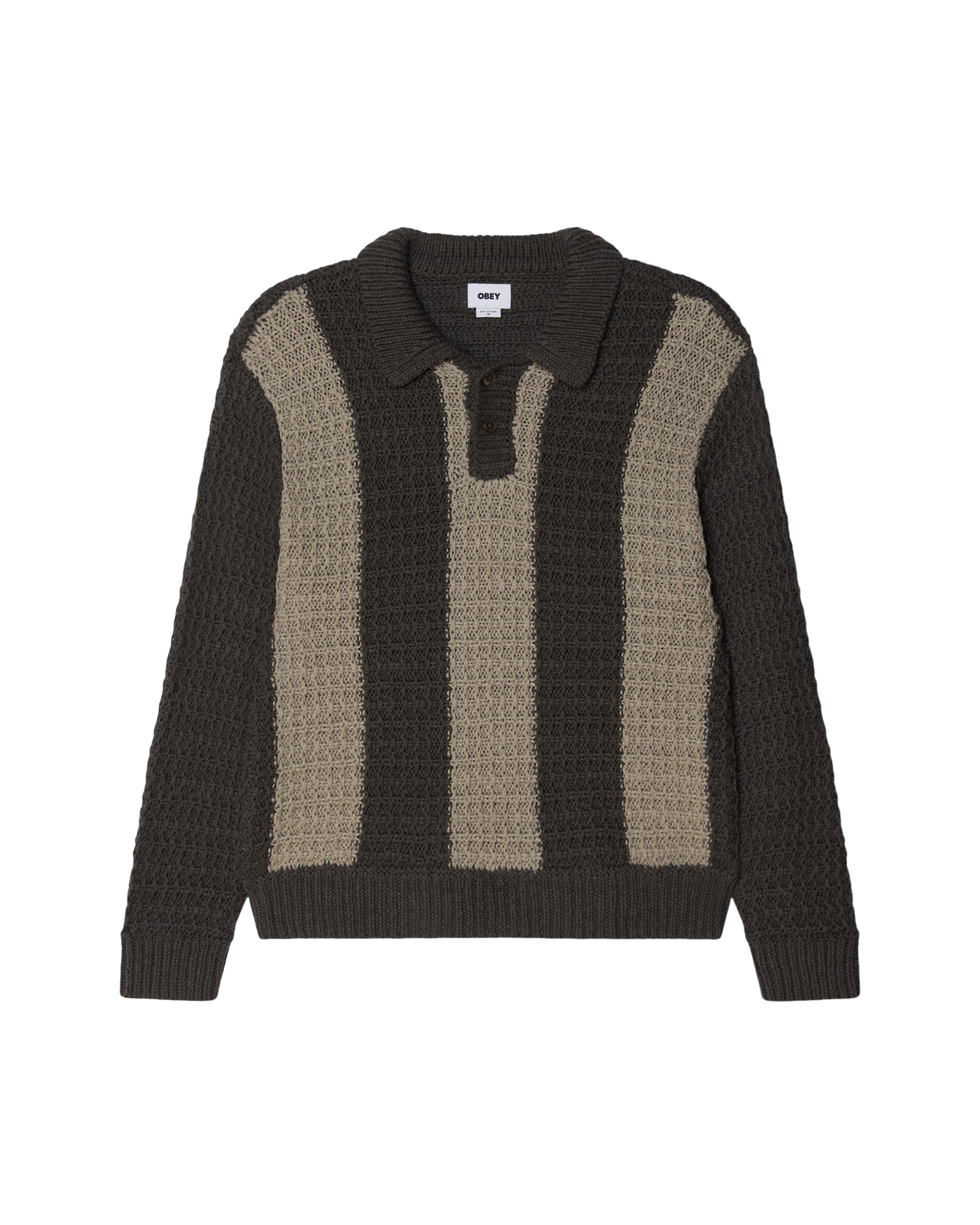 TEXTURED RUGBY POLO – OBEY CLOTHING