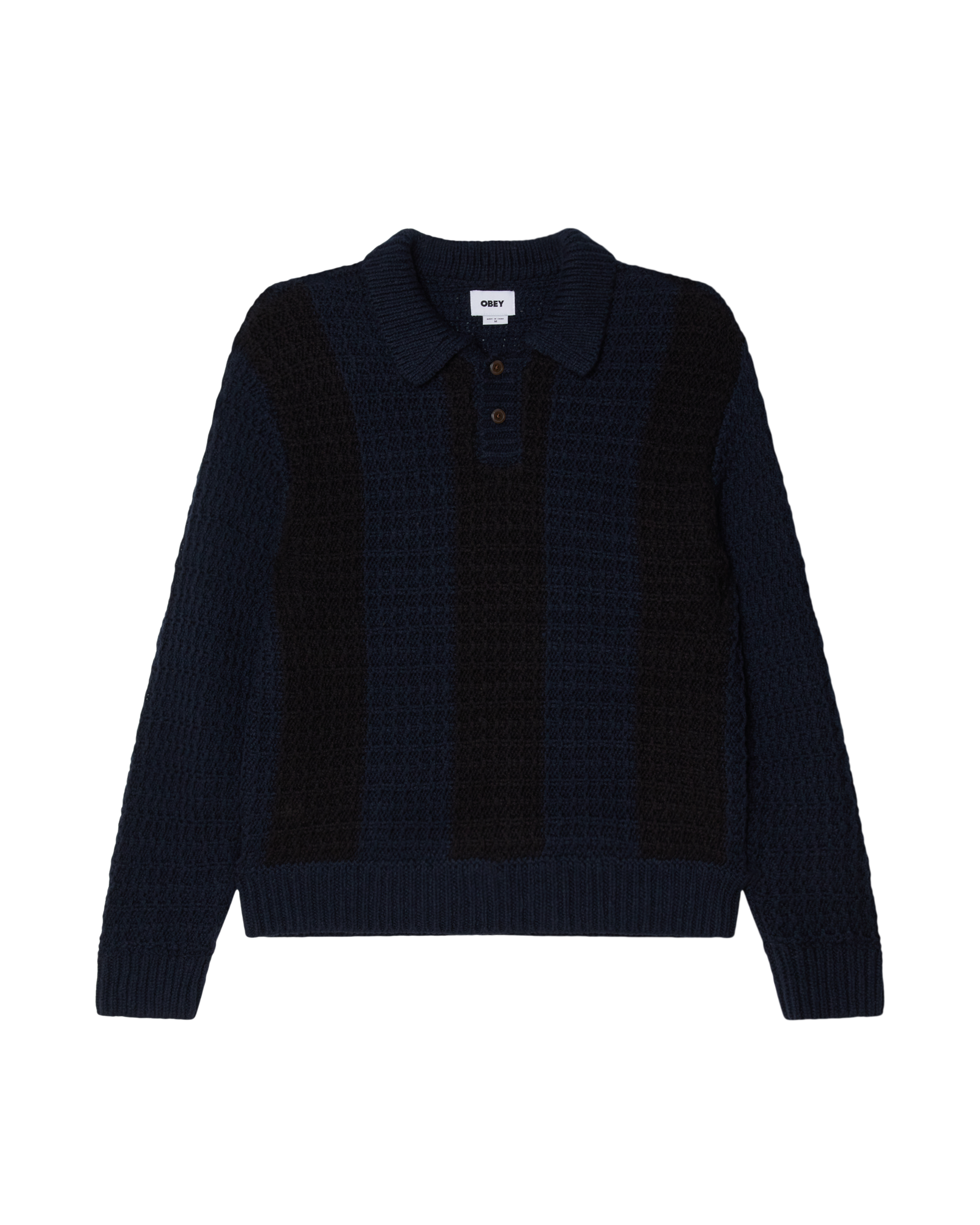 TEXTURED RUGBY POLO – OBEY CLOTHING