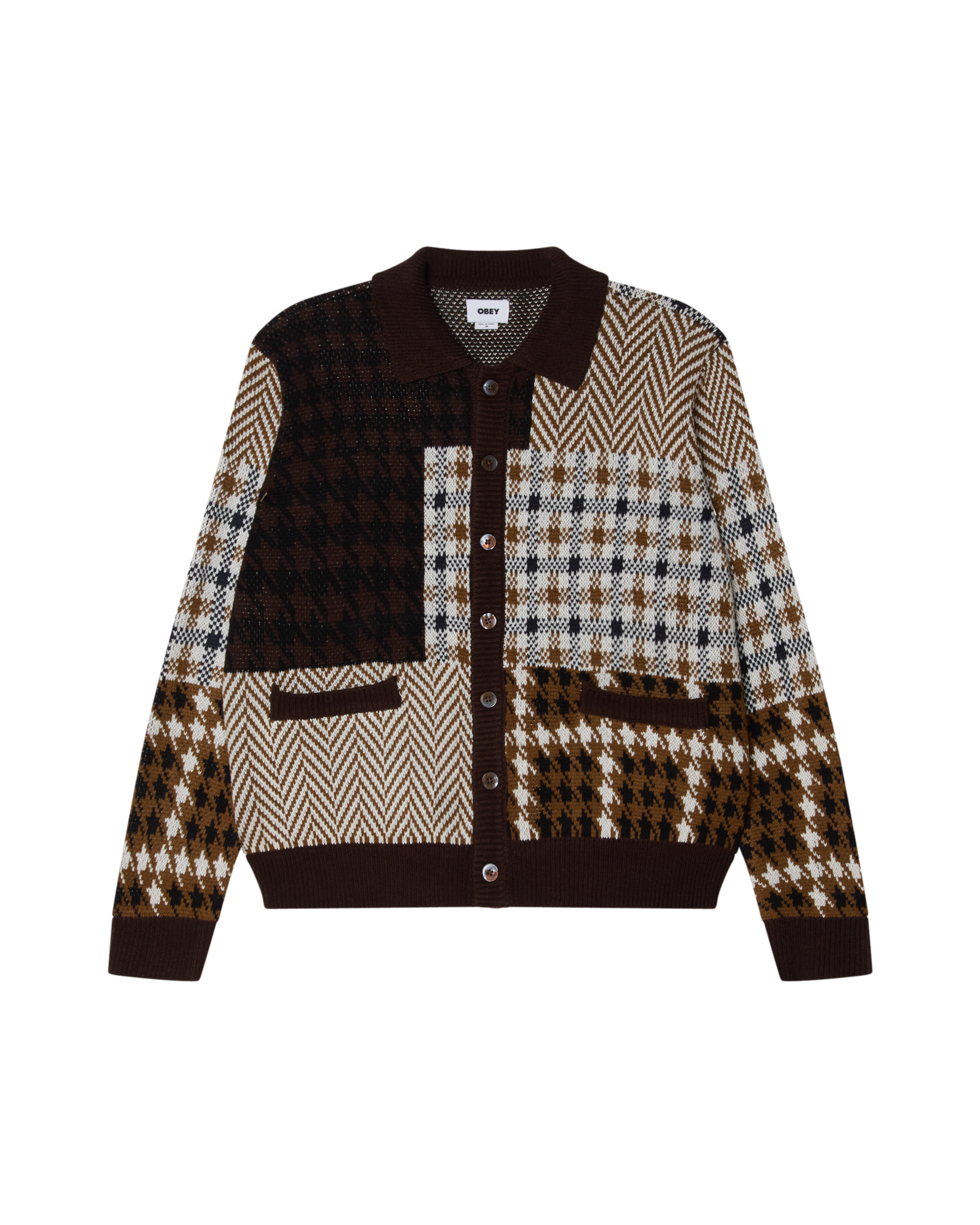 PATCHWORK CARDIGAN – OBEY CLOTHING