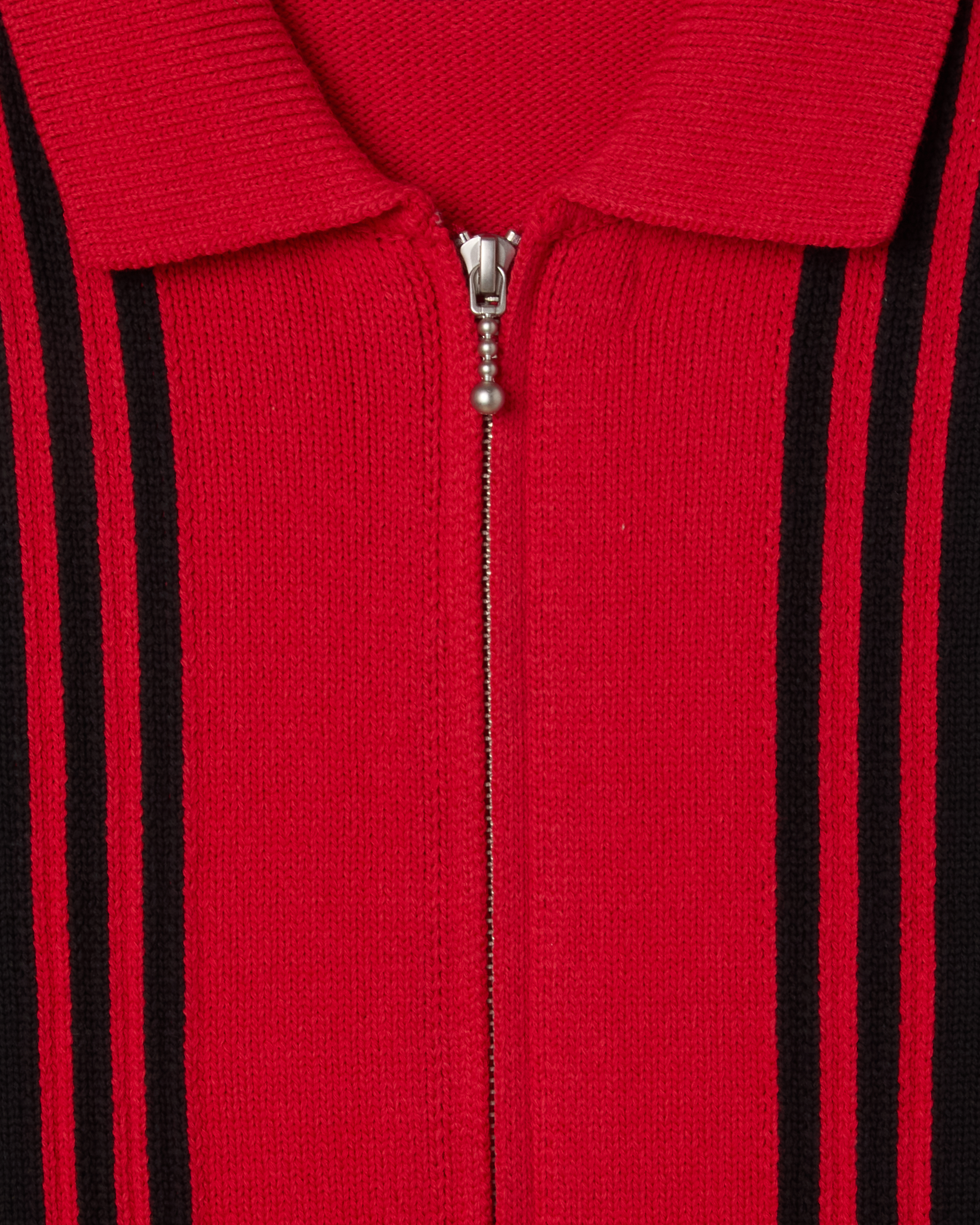 obey matt zip up sweater red multi (zoomed)