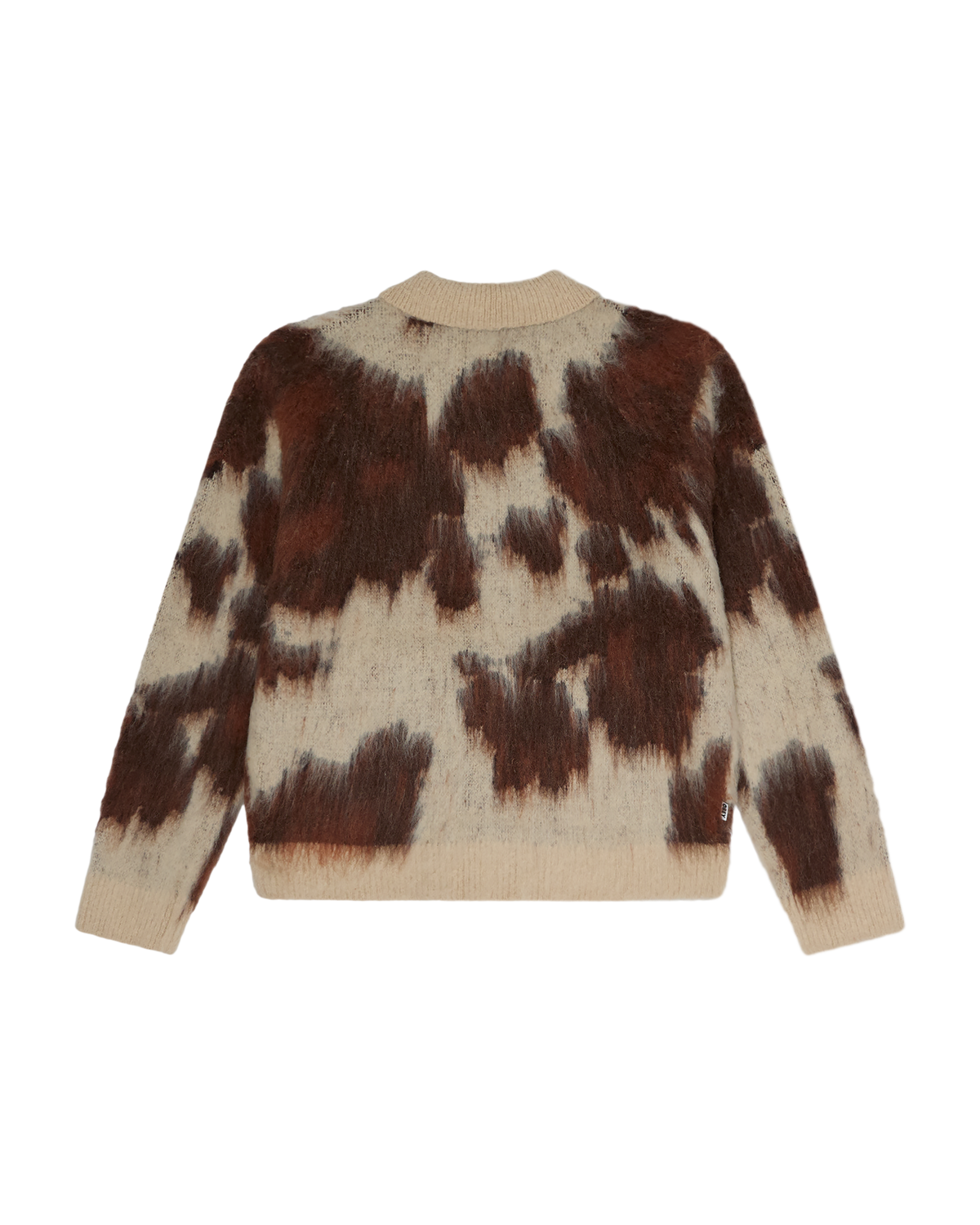 obey-cow-pattern-zip-sweater-cow-multi