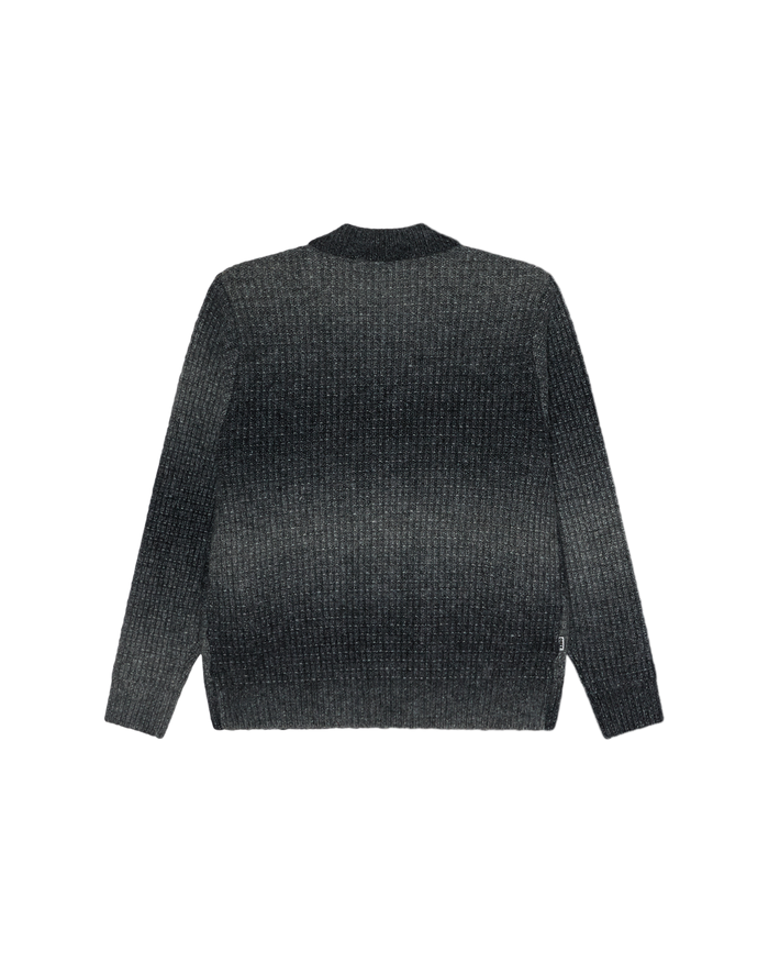 obey-anton-gradient-cardigan-charcoal-multi - alternate view