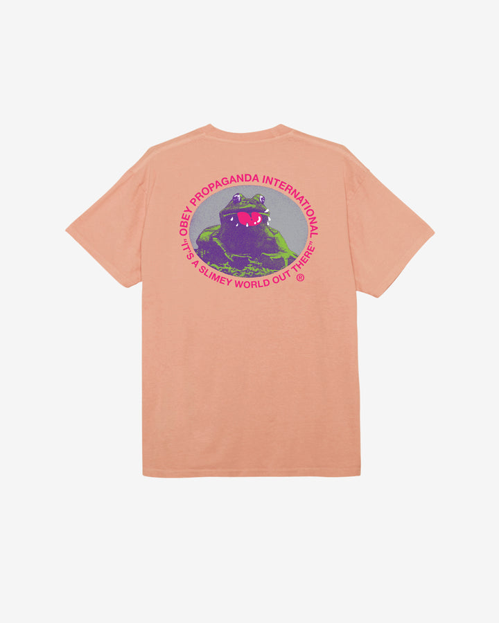 SLIMEY WORLD CLASSIC PIGMENT T-SHIRT PIGMENT SUNSET CORAL