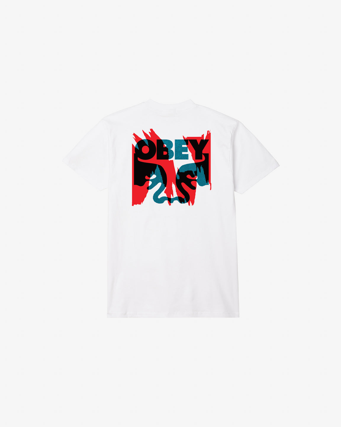 obey torn posters icon classic t shirt white (zoomed)