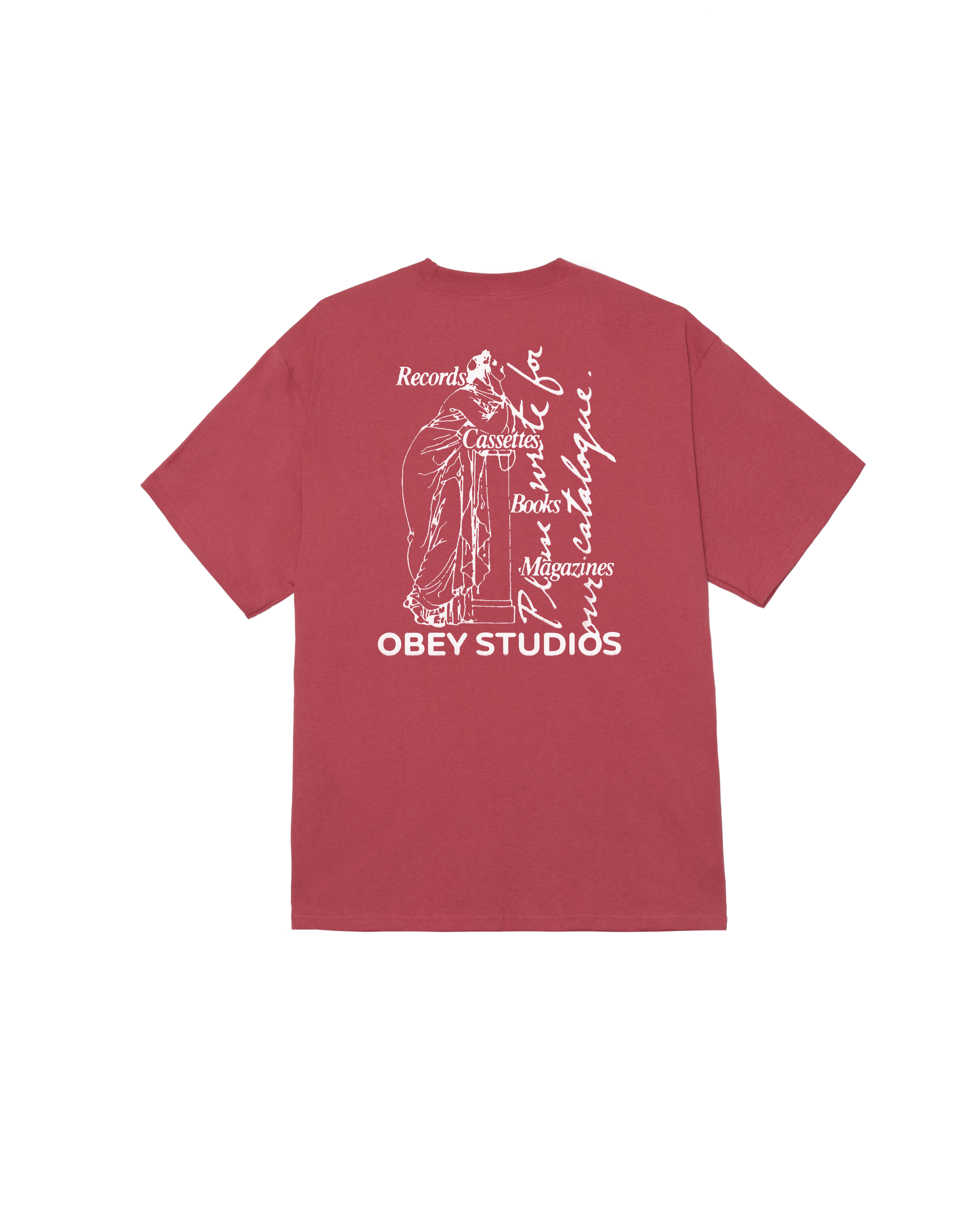 OBEY STUDIOS CATALOGUE CLASSIC T-SHIRT (zoomed)