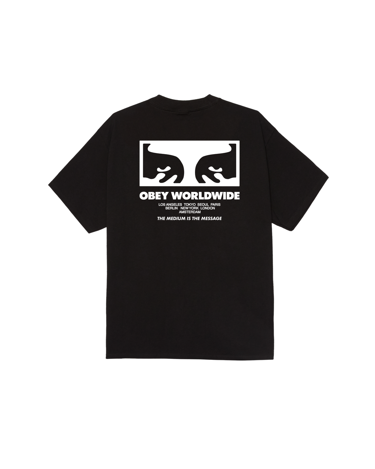 obey-the-medium-is-the-message-classic-t-shirt-black