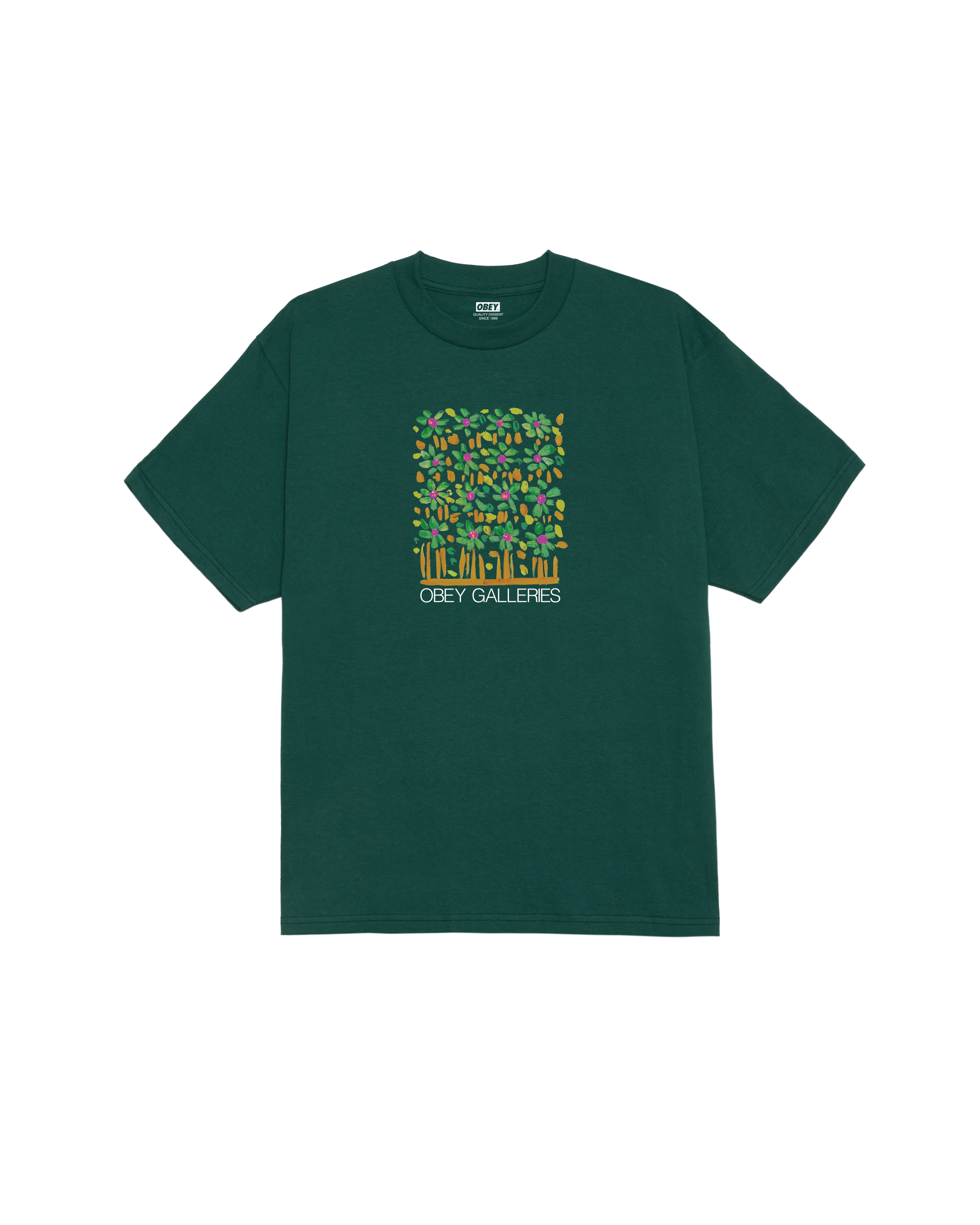 obey galleries classic t-shirt rainforest (zoomed)