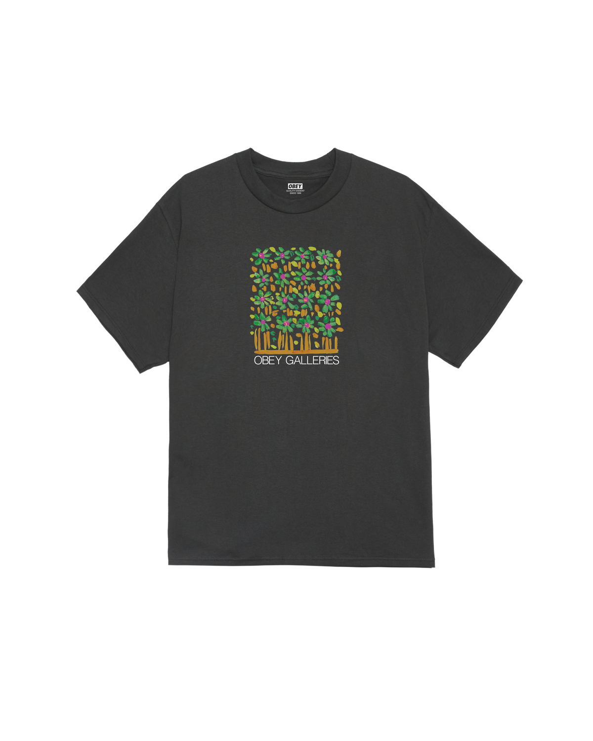obey galleries classic t-shirt vintage black
