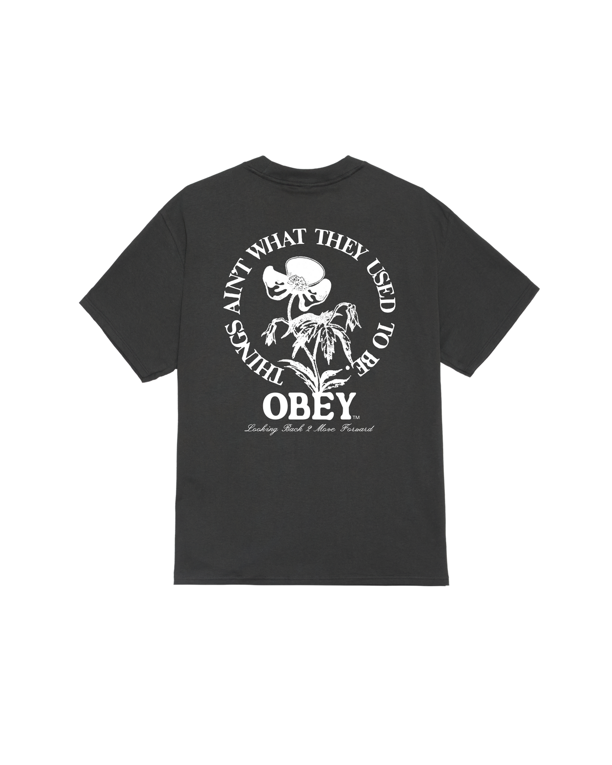 obey move forward classic t-shirt vintage black