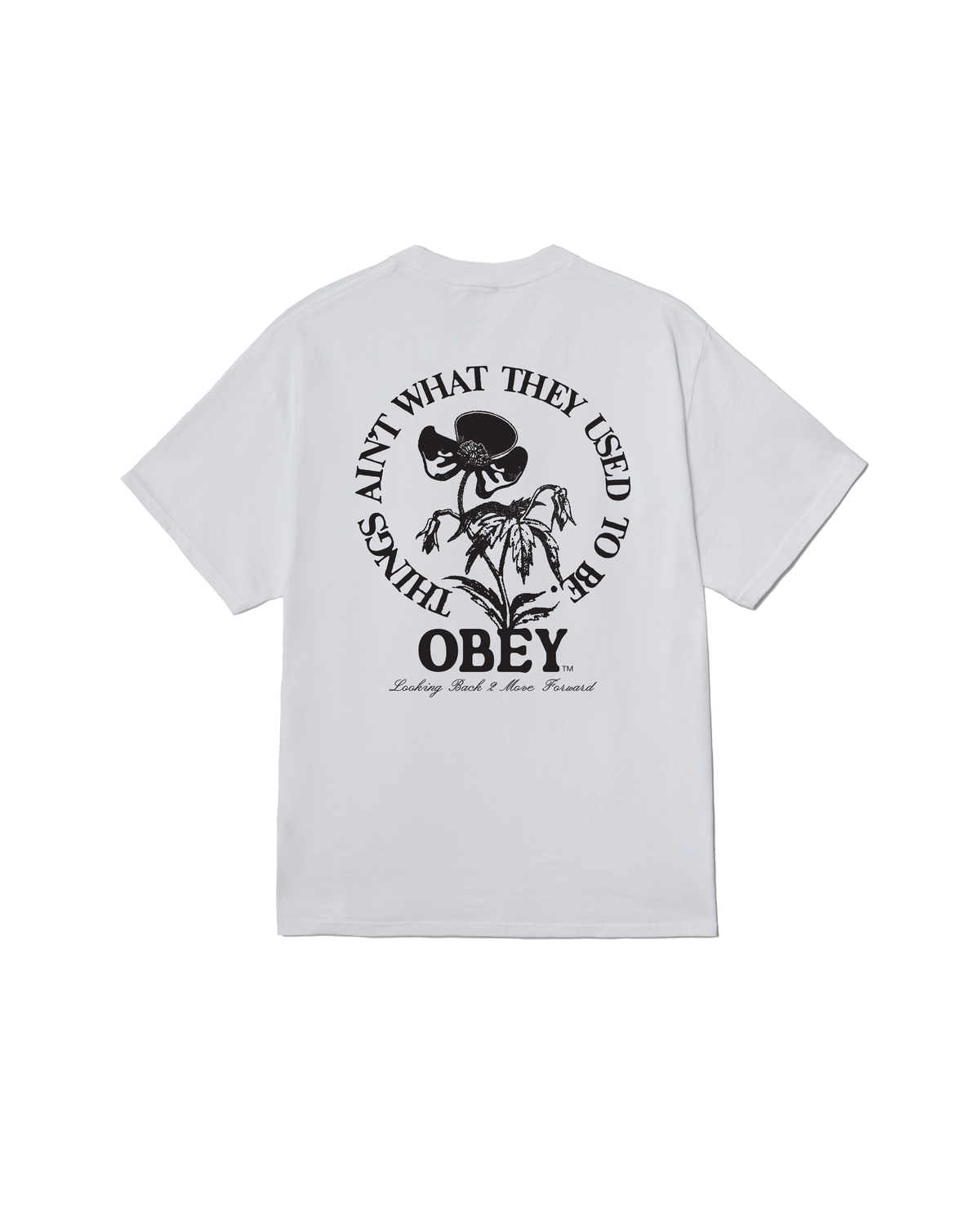 obey move forward classic t-shirt white