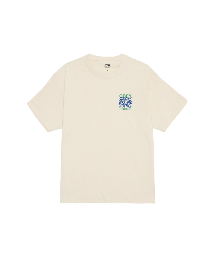 obey grown with love classic t-shirt cream - alternate view