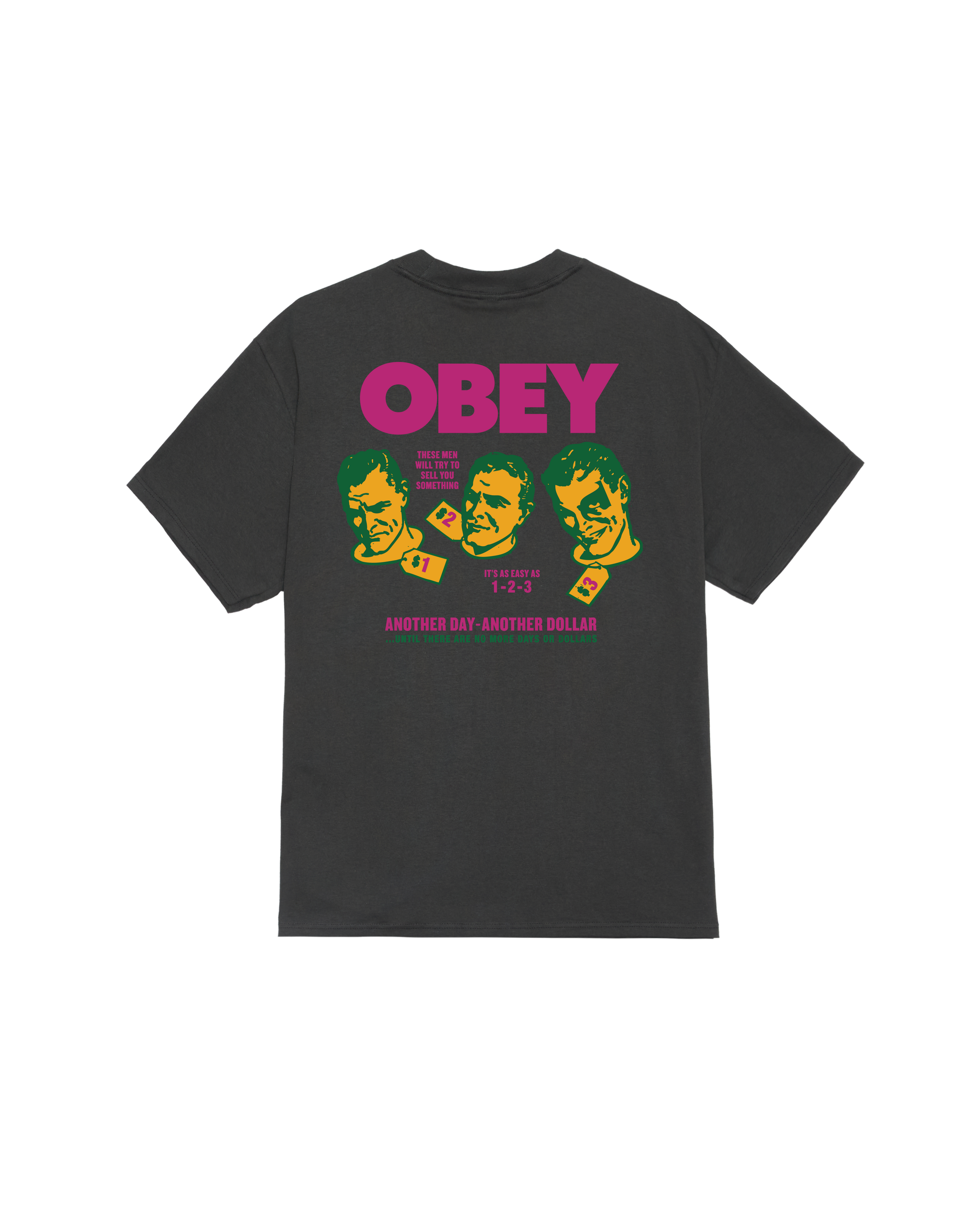 OBEY ANOTHER DOLLAR CLASSIC T-SHIRT (zoomed)