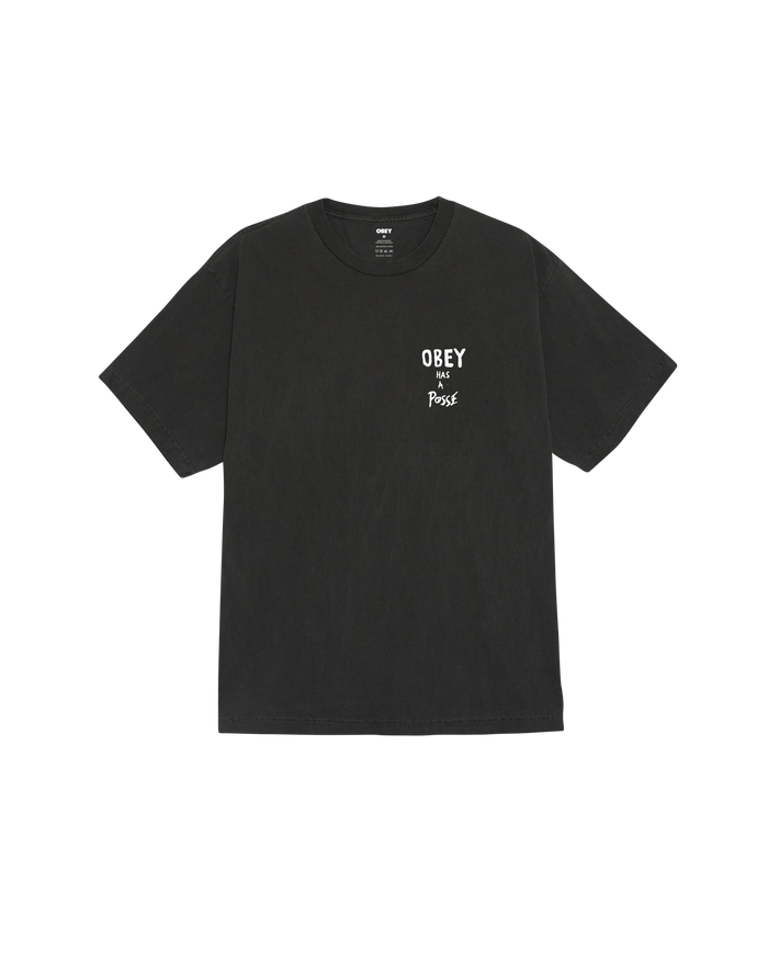 OBEY HAS A POSSE PIGMENT T-SHIRT - alternate view