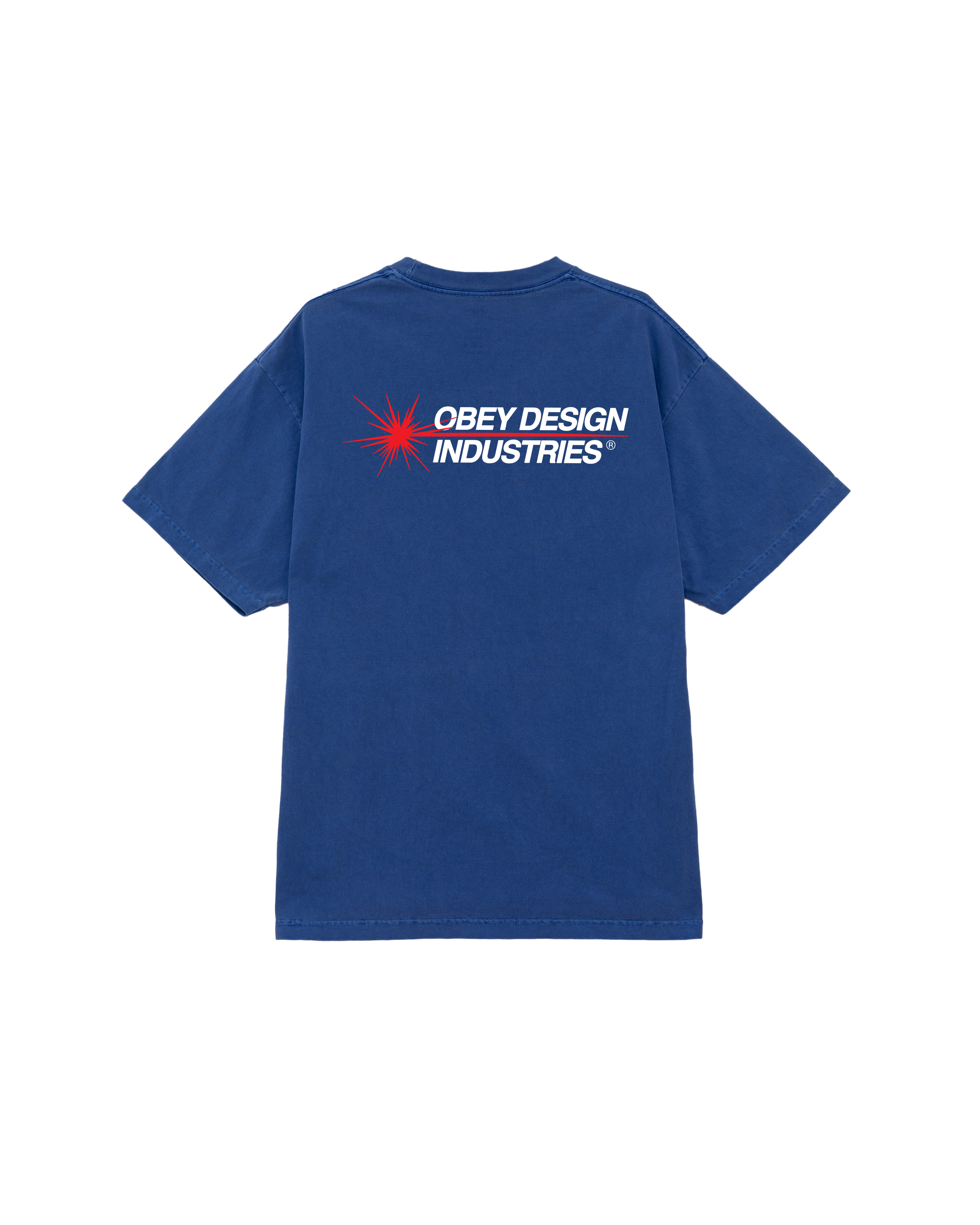 obey design industries pigment t shirt pigment electric indigo (zoomed)