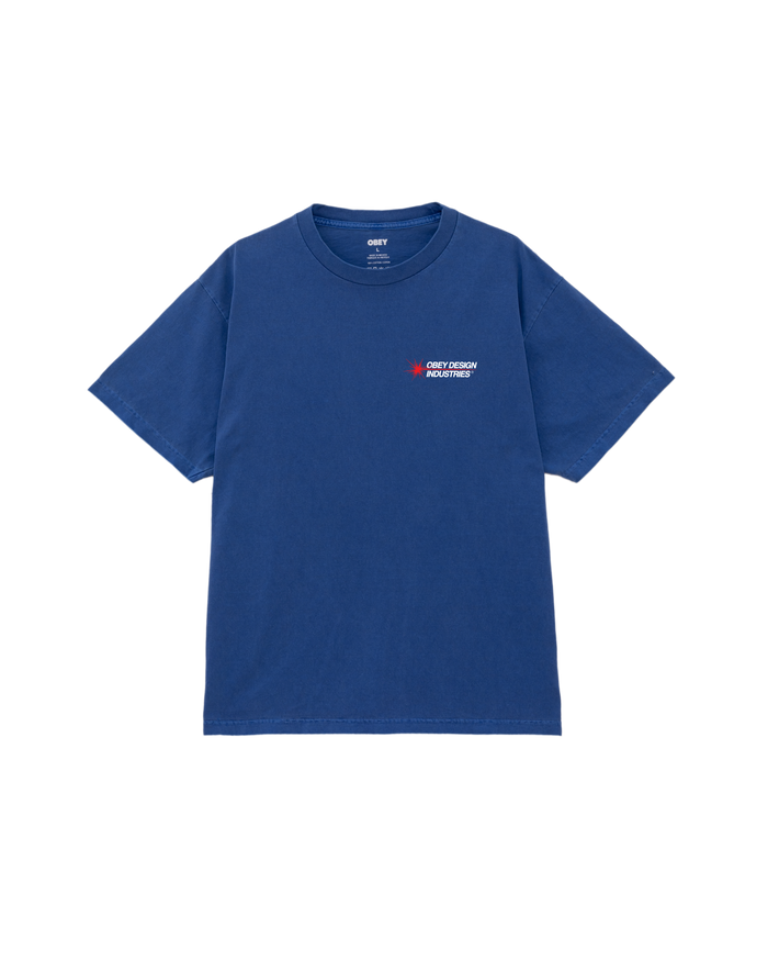 obey design industries pigment t shirt pigment electric indigo - alternate view