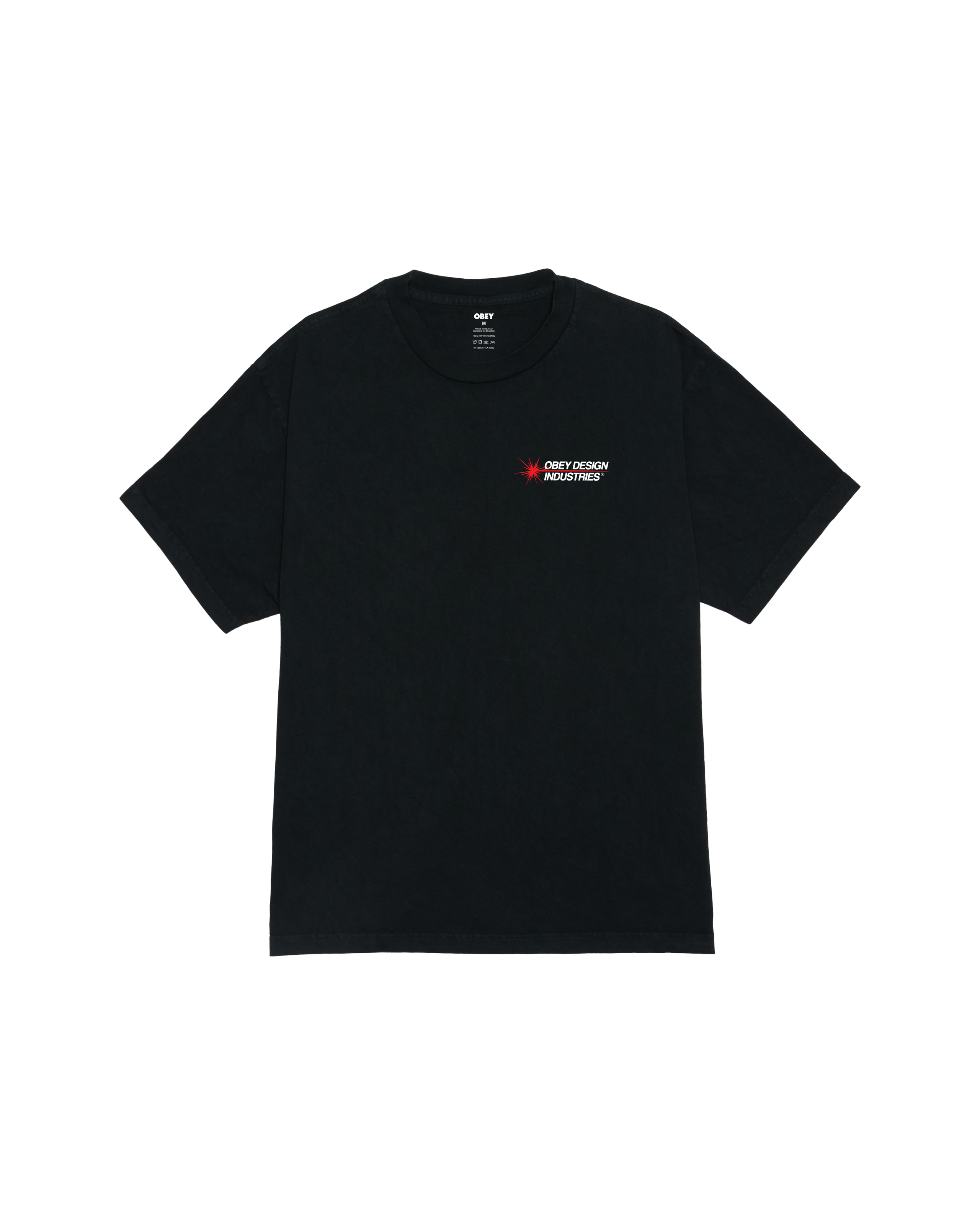 obey design industries pigment t shirt pigment true vintage black (zoomed)