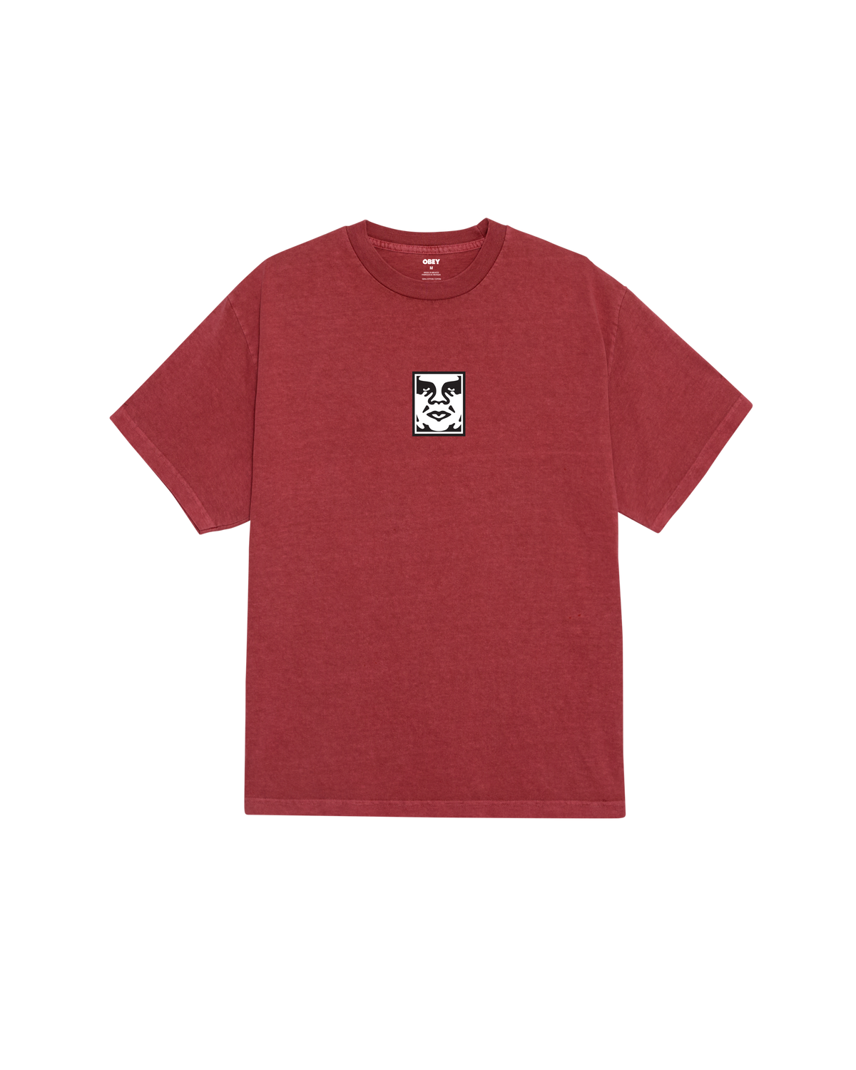 obey icon face pigment t-shirt pigment berry