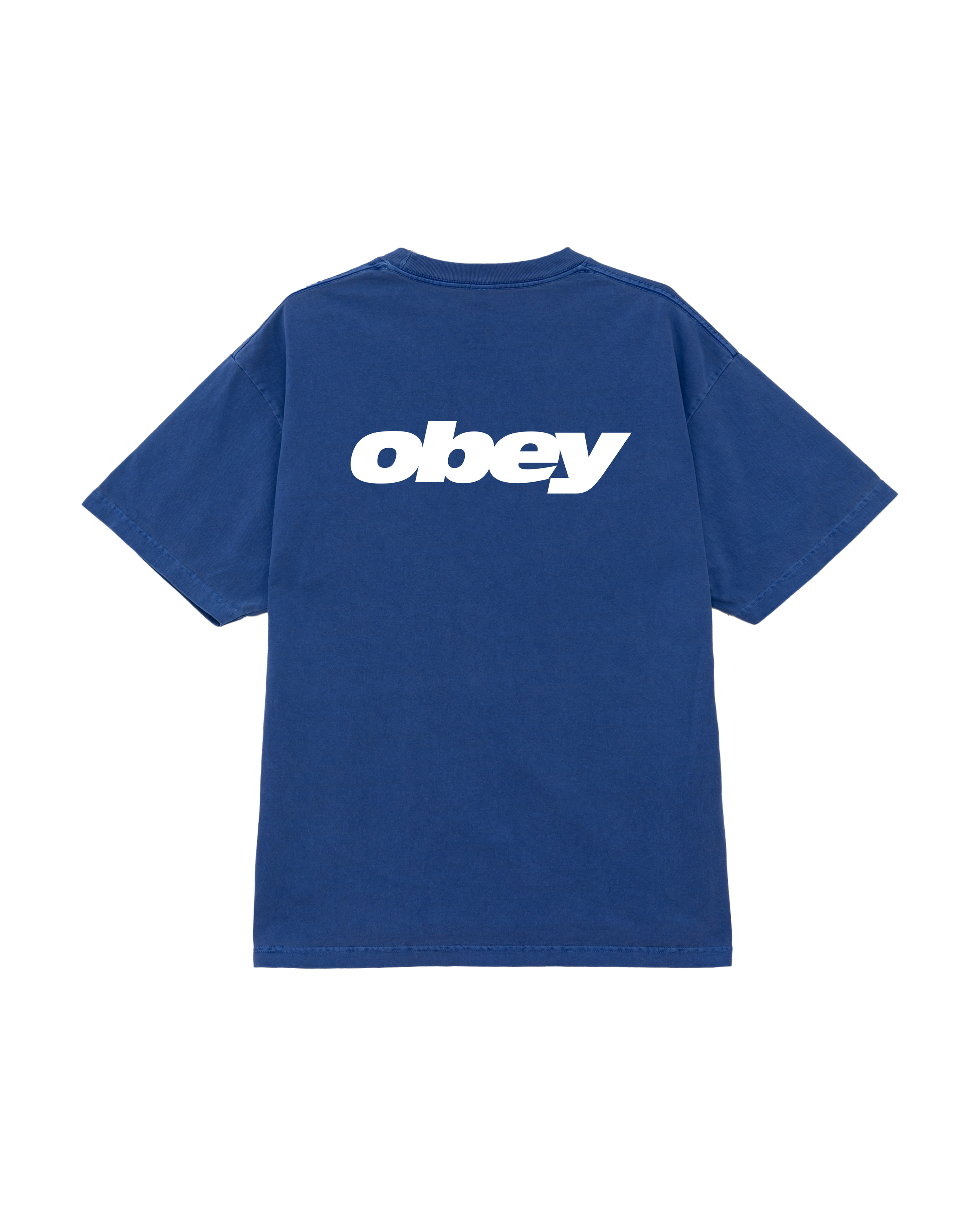 obey bounce pigment t-shirt pigment electric indigo (zoomed)