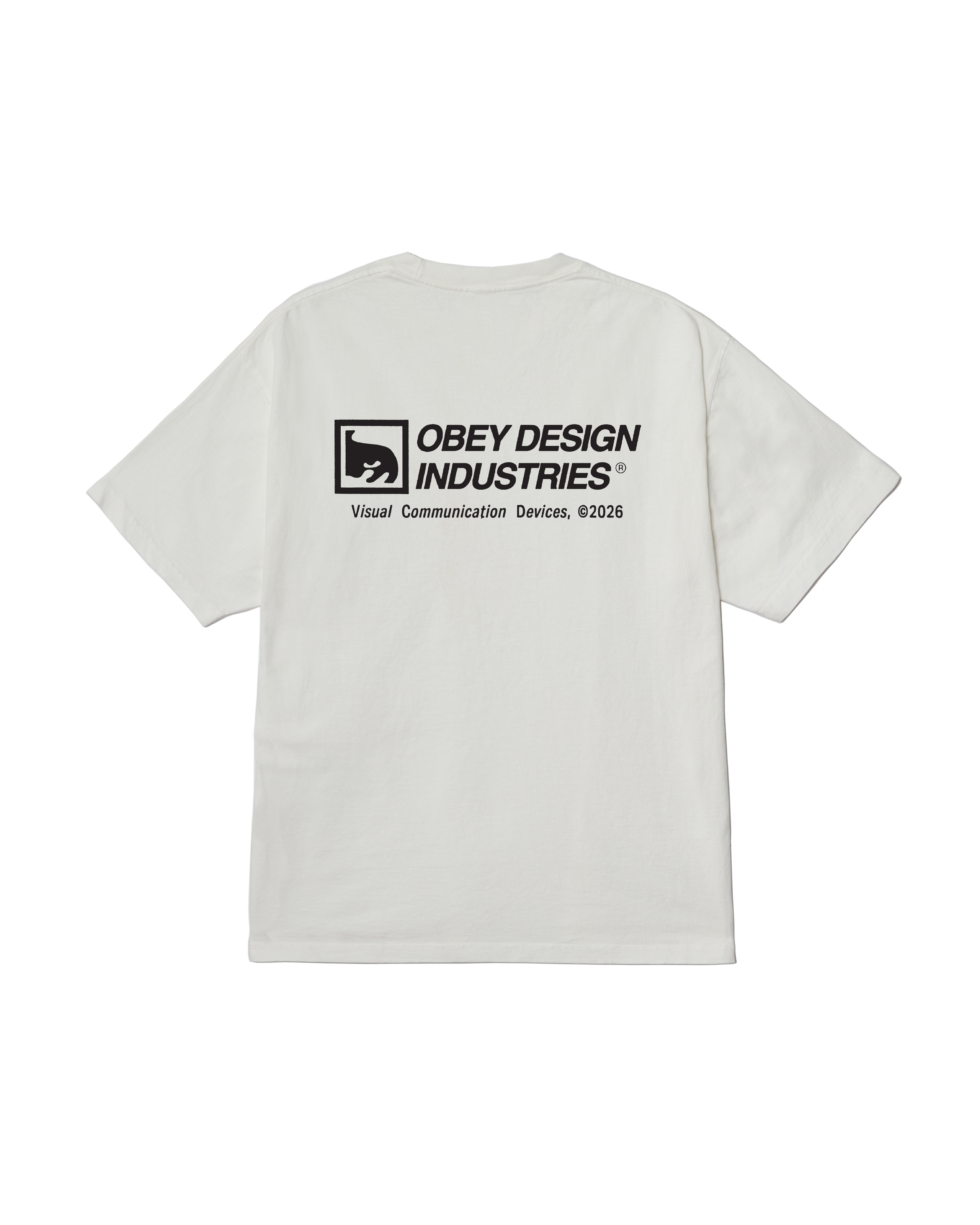 obey devices pigment t-shirt pigment vintage white (zoomed)