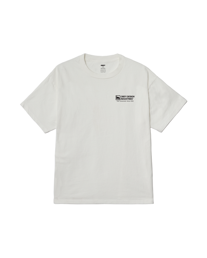 obey devices pigment t-shirt pigment vintage white - alternate view
