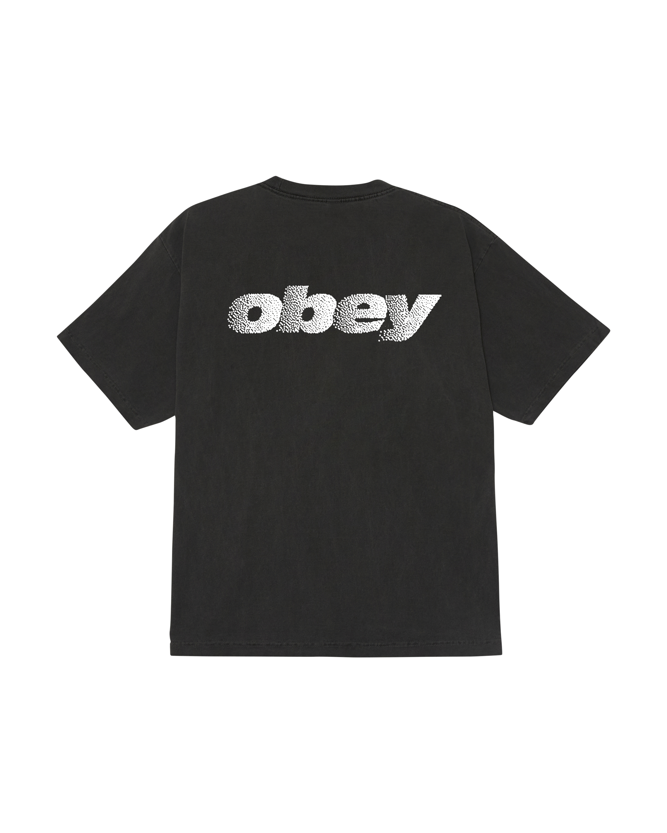 obey diffusion pigment t-shirt pigment dusty black (zoomed)