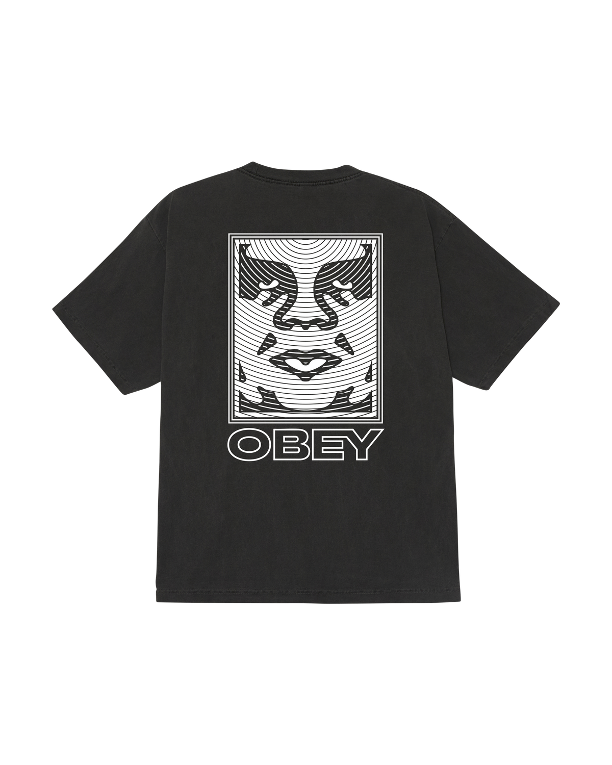 obey ripple pigment t-shirt pigment dusty black