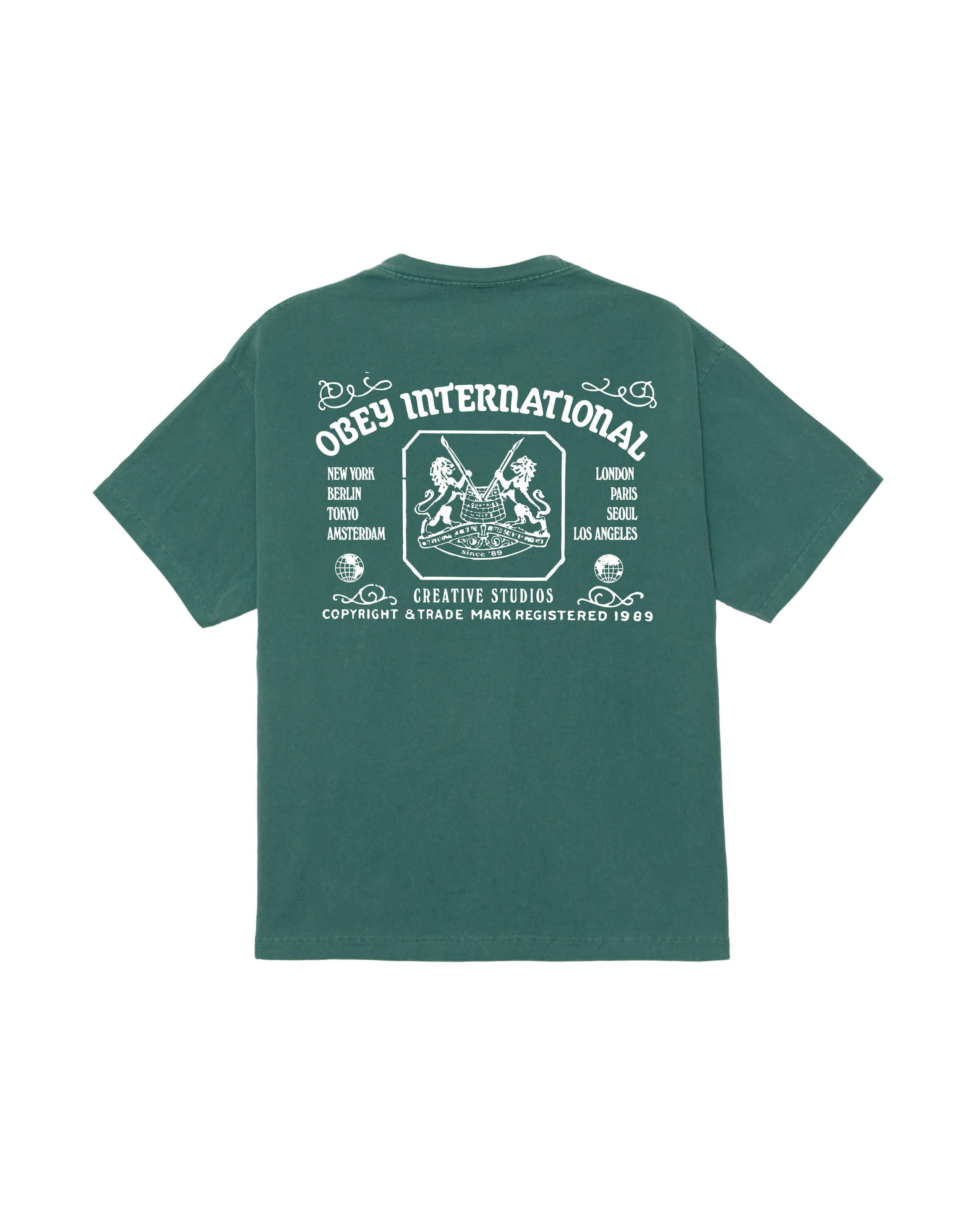 obey creative studios pigment t-shirt pigment rainforest (zoomed)