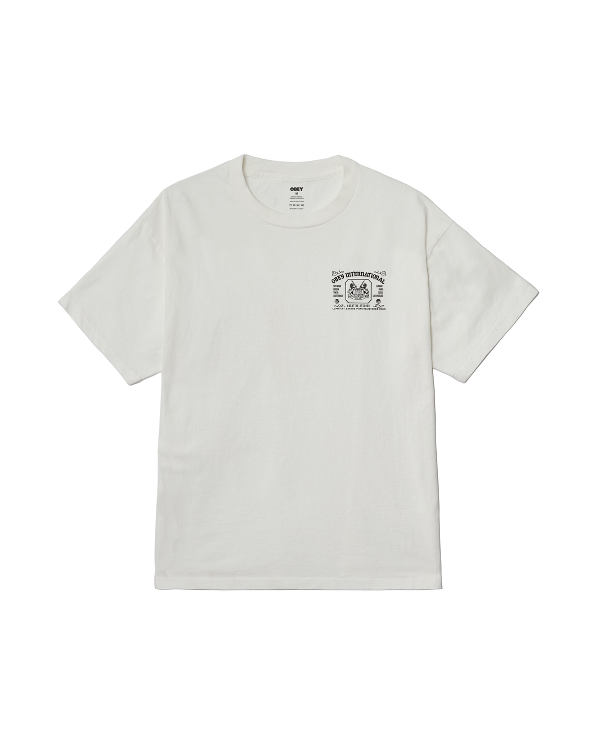 obey creative studios pigment t-shirt pigment vintage white