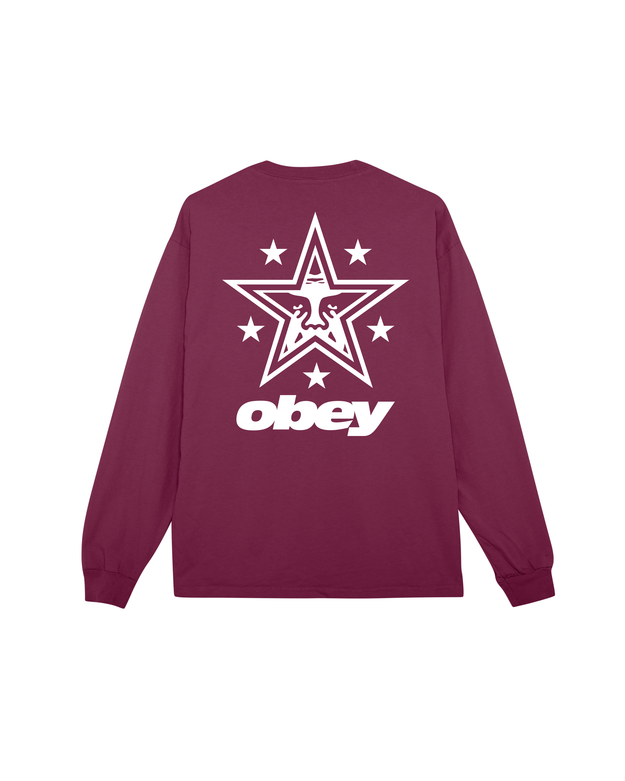 OBEY STAR PIGMENT LS T-SHIRT (zoomed)