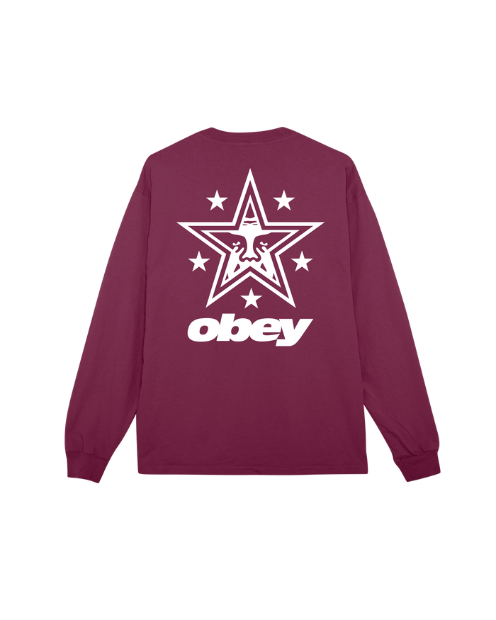 OBEY STAR PIGMENT LS T-SHIRT
