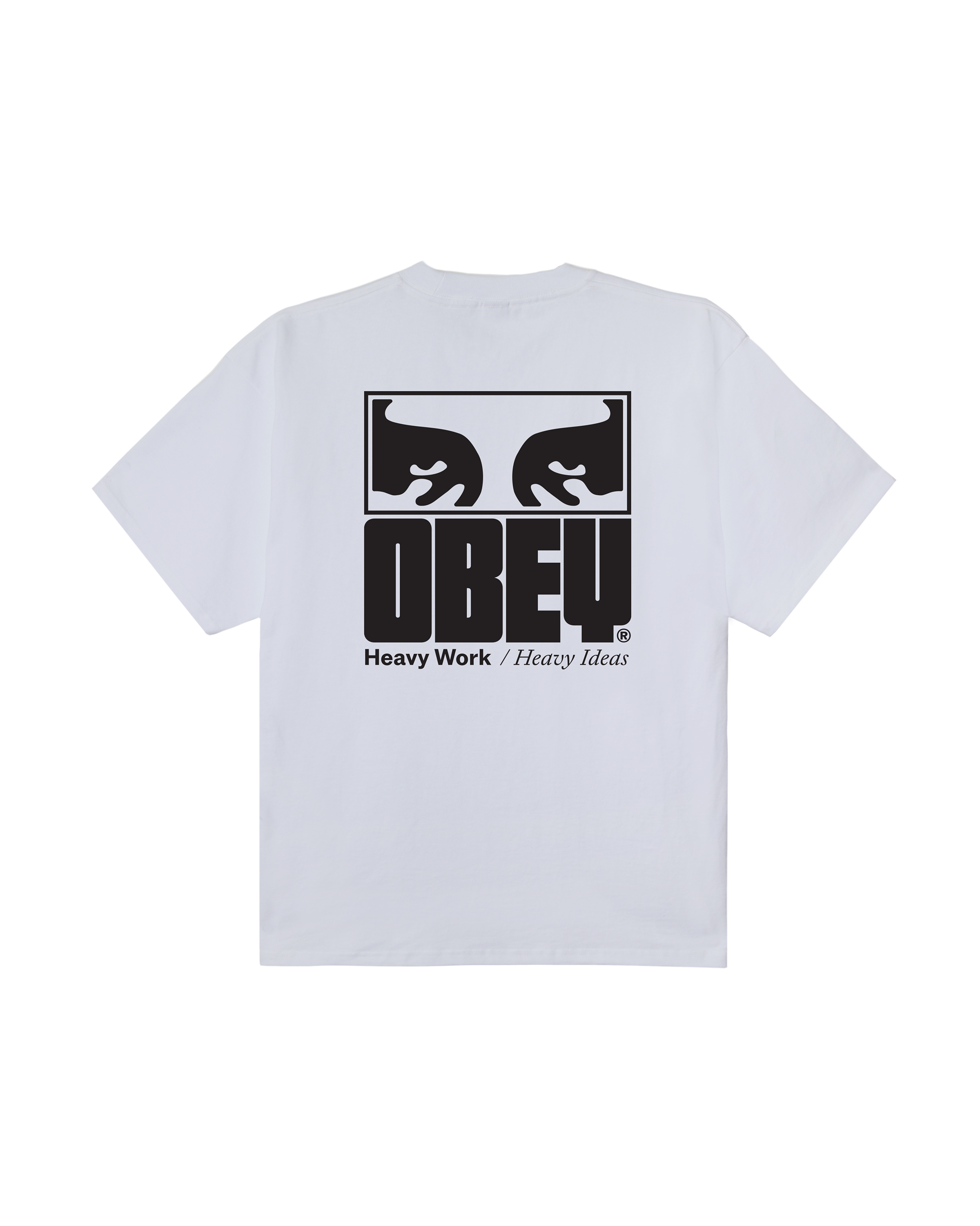 obey heavy ideas heavyweight t-shirt white (zoomed)