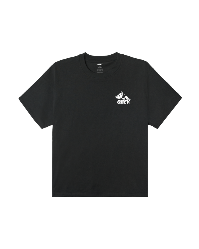 obey animals heavyweight t-shirt vintage black - alternate view